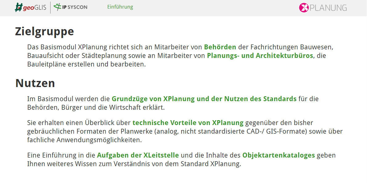 E-Learning XPlanung Lernpaket Modul 1 und Modul 2 5er bundle