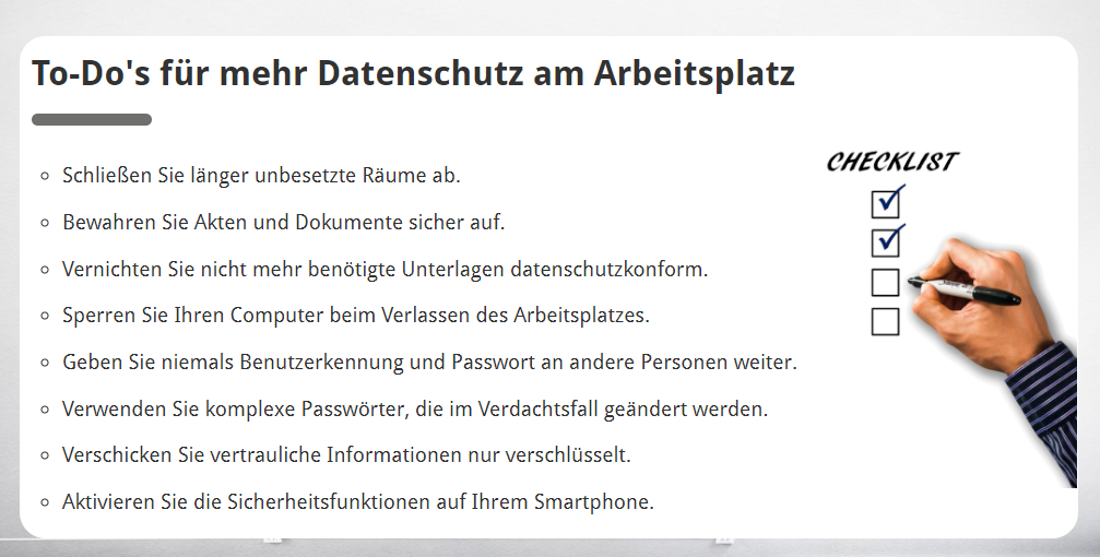 E-Learning Paket "Verpflichtende Unterweisungen" für Mitarbeitende