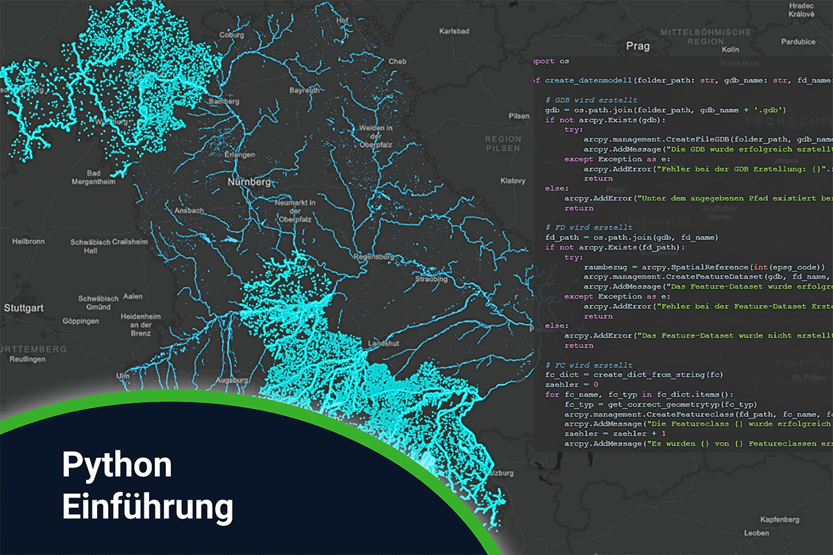 Schulung Python Einführung Python: Einführung mit ArcGIS Notebooks in ArcGIS Pro - online - 09.-11.12.2025