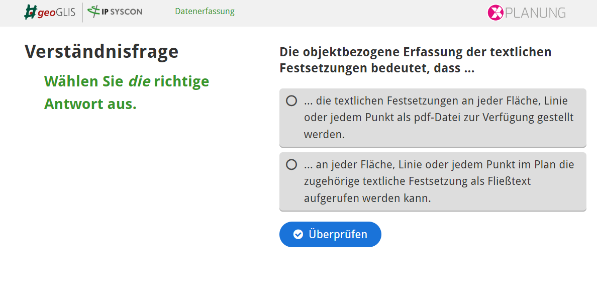 E-Learning XPlanung Kompakt: Basismodul & Varianten der Umsetzung