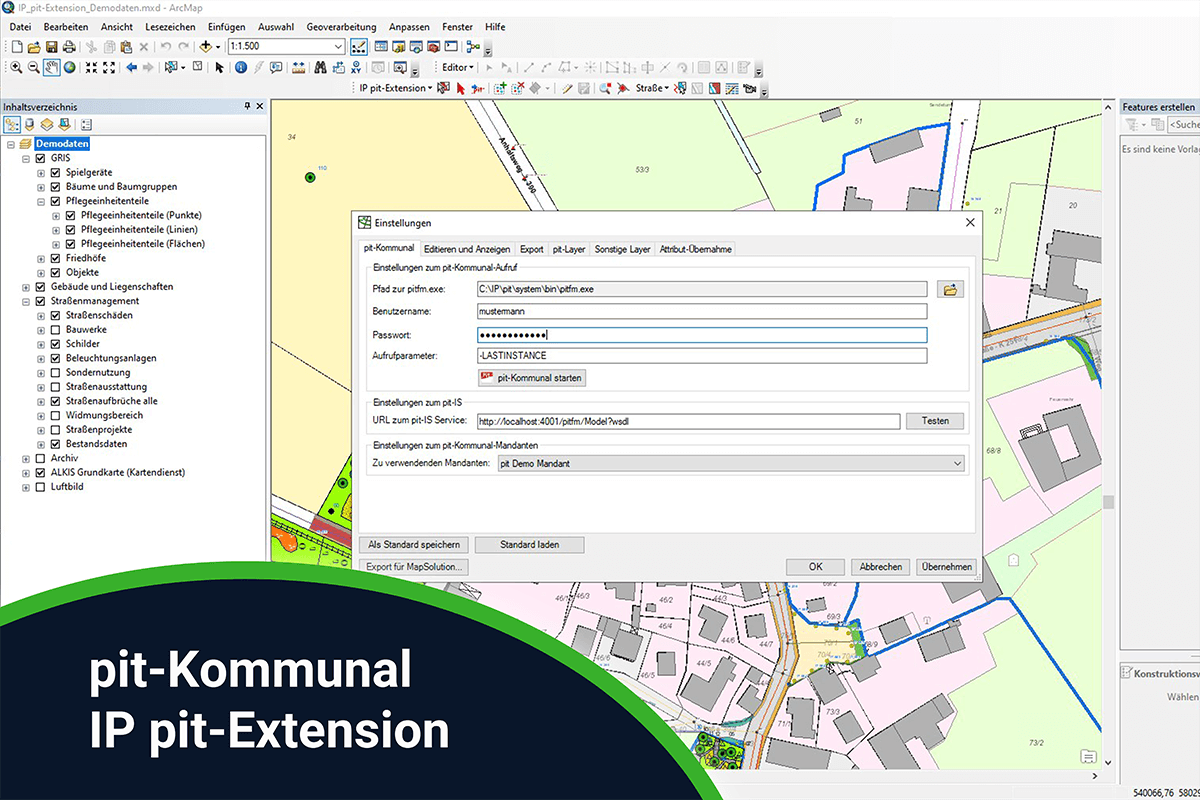 pit-Kommunal: Arbeiten mit der pit-Extension (ArcMap) - Hannover - 17.-18.12.2024