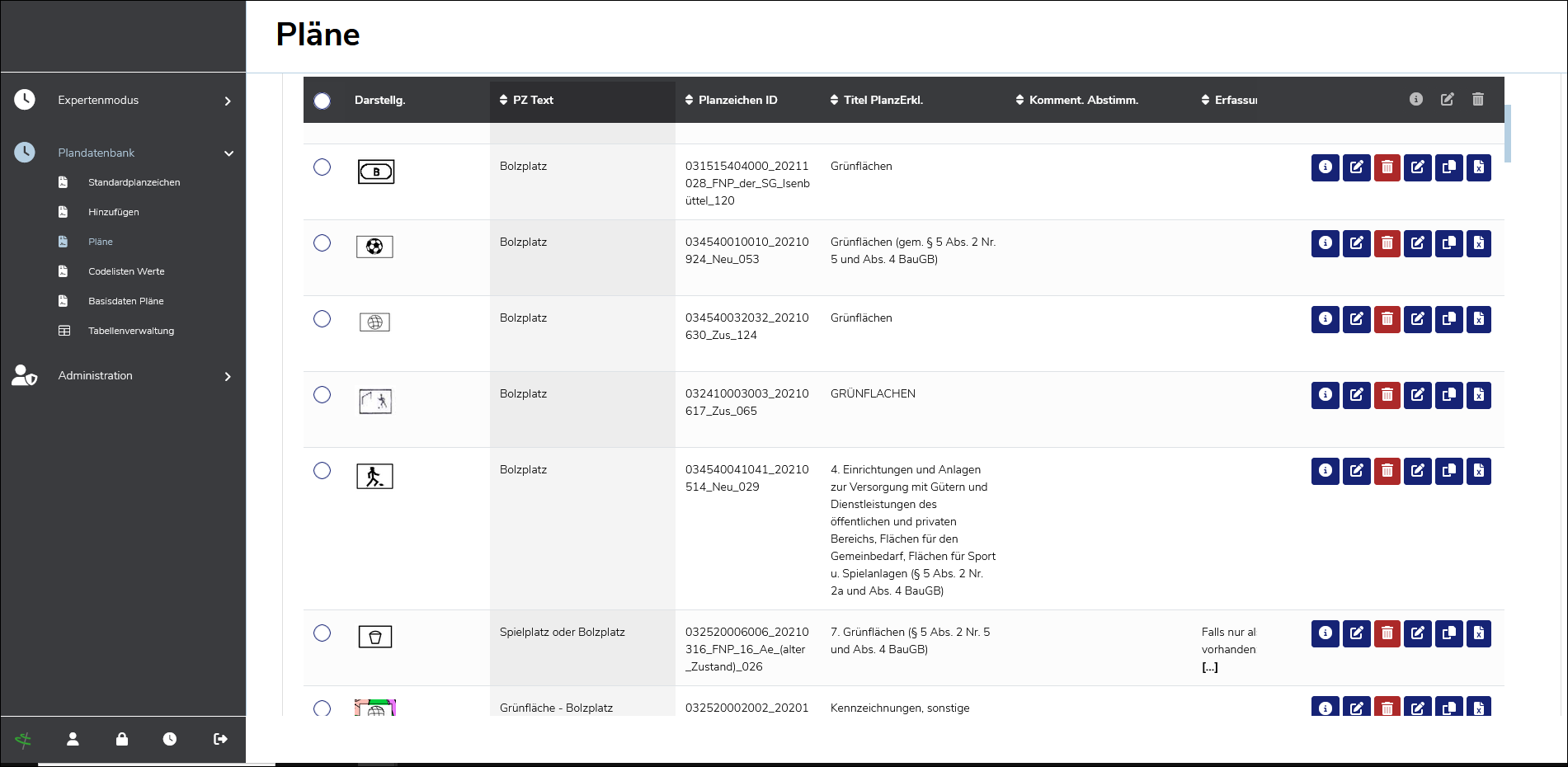 Recherchetool Planzeichendatenbank - Software as a Service (SaaS)